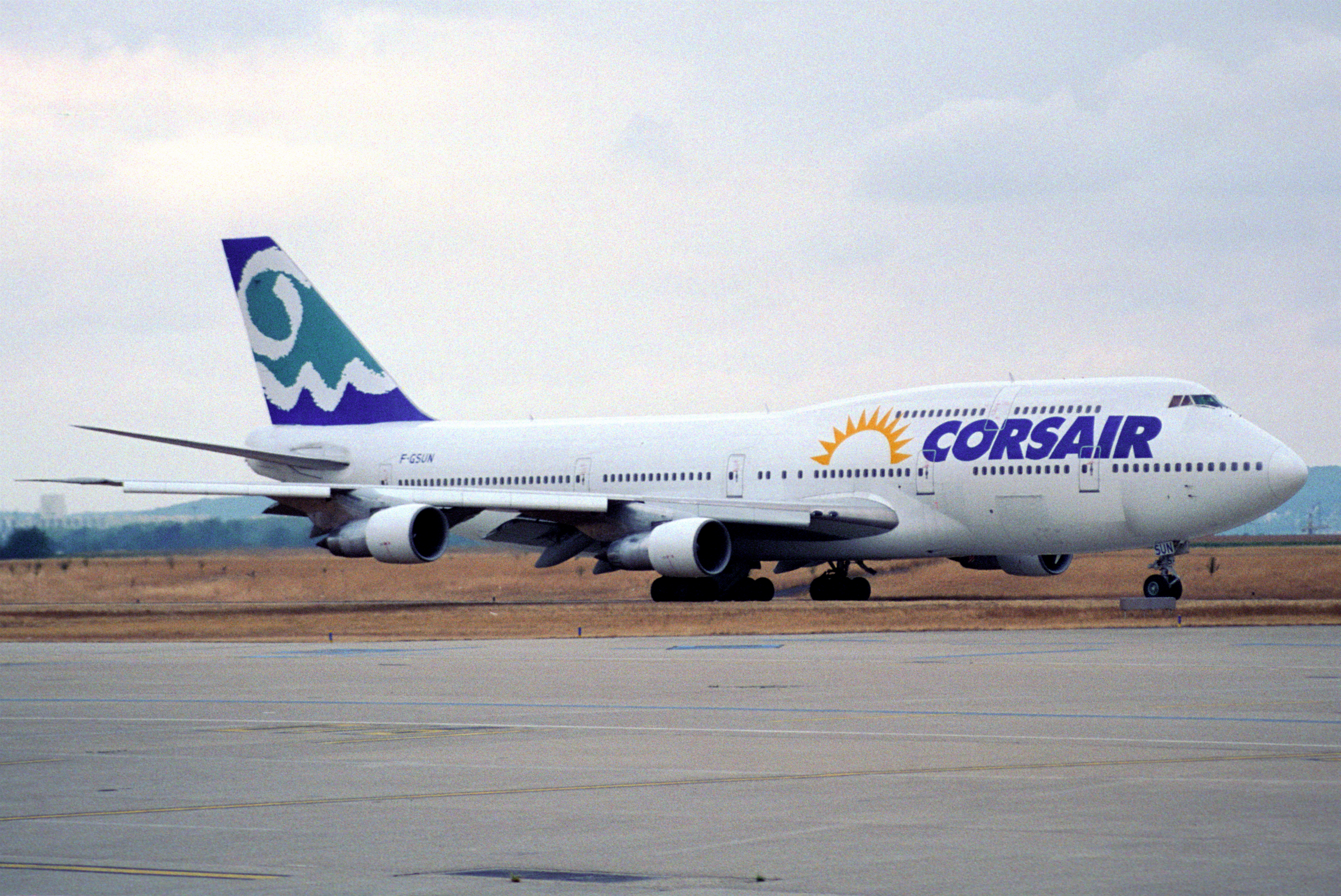 Corsair Boeing 747-300; F GSUN@ORY;06 08 1996