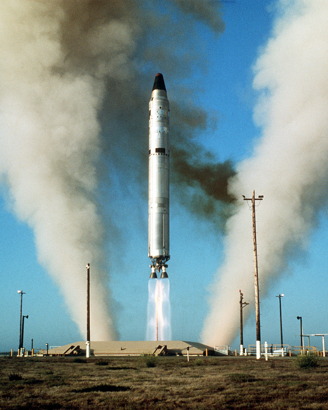 LGM-25C Titan II missile launched from Vandenberg AFB, California, 1975