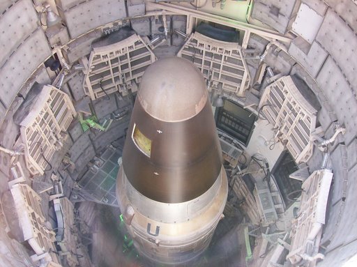 Titan II missile on display
